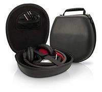 iGadgitz U3804 EVA Etui Housse Rigide de Rangement pour Casque Headphones Headset - Taille interne env. 21.5 x 20.5cm - Noir
