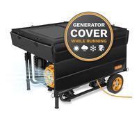 IGAN Housse de protection pour tente de générateur, bâche ultra résistante, abri de pluie portable pour générateur toutes saisons, pour la plupart des générateurs de 3500 W-12 000 W, noir