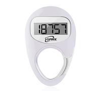 iGANK Compteur de Pas de podomètre de Marche Simple pour Hommes Femmes Enfants (Blanc)