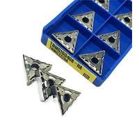 IGASHI Lame tournante indexable en métal 10 pièces TNMG160404 AK HA H01 TNMG160408 TNMG160402 Plaquettes de Tournage en Aluminium carbure Lame Ronde CNC Tour Cutter (Size : TNMG160408 HA H01)