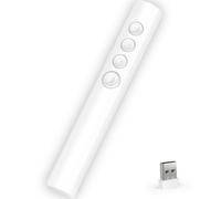 Igbrirant Clicker de présentation sans fil pour PowerSlideshow, bureau/salle de classe PPT Remote Presenter Slide Advancer avec récepteur USB pour ordinateur/MacBook/ordinateur portable/PC Lumière