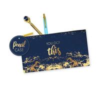 IGD Opulent Geo Trousse à crayons Inscription You Got This