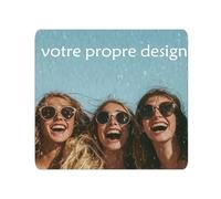 Igemy Tapis de Souris Personnalisé Tapis Souris Personnalisable Mouse Pad Personnalisation avec Votre Photo Personnalisée Mousepad Tapis Ordinateur Accessoires Bureau Gaming Cadeau Copain Copine
