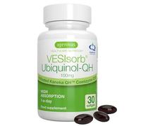 VESIsorb Ubiquinol-QH Avancé - Coenzyme Q10 Kaneka Brevetée - 622% plus de biodisponibilité, Énergie & Cœur, Action Rapide & Prolongée, CoQ10 Antioxydant Naturel, 30 portions - par Igennus