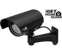 iGET HOMEGUARD HGDOA5666 - caméra murale IP factice pour l'intérieur et l'extérieur, LED rouge clignotante