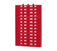 IGGLL Caniveau de Drainage, Grille de Drainage for gouttière extérieure, Plaque de tranchée avec Couvercle for Une Gestion Efficace de l'eau(Red,20 * 30 * 2.5cm)