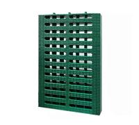 IGGLL Caniveau de Drainage, Grille de Drainage for gouttière extérieure, Plaque de tranchée avec Couvercle for Une Gestion Efficace de l'eau(Green,30 * 30 * 2.5cm)