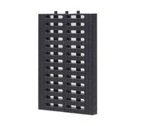 IGGLL Caniveau de Drainage, Grille de Drainage for gouttière extérieure, Plaque de tranchée avec Couvercle for Une Gestion Efficace de l'eau(Grey,20 * 30 * 2.5cm)