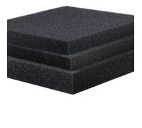 IGGLL Éponges filtrantes for Aquarium, Filtre en Coton, Pratique, Noir, Plusieurs Tailles, 15/25/35/50 PPI(35ppi,100x50x4cm)