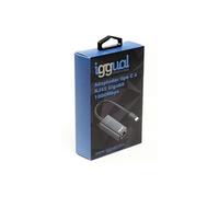 iggual - Adaptateur réseau - USB-C - Gigabit Ethernet - noir