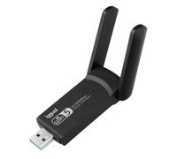 iggual Adaptateur USB WiFi 5 pour PC - Vitesse 1300 Mbit/s Stick USB 2.0- Antenne Double Bande 5GHz 2.4GHz-Dongle Sans Fil - Brochette PC WPA, Compatible avec Windows, macOS, Linux - Indicateur LED