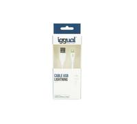 iggual IGG316955 câble Lightning 1 m Blanc