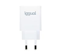 iggual - Chargeur Mural Rapide | Entrée PD Type C (30W) | Compatible avec Tous Les Appareils Mobiles - Couleur Blanc