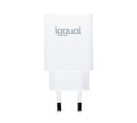 iggual - Chargeur Mural Rapide | Entrée USB Type A (12W) | Compatible avec Tous Les Appareils Mobiles - Couleur Blanc