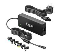 iggual Chargeur universel 240 W pour ordinateur portable. - 6 connecteurs CC, adaptateur AC/DC professionnel avec réglage automatique de la tension, protection PFC, compatible : HP,ASUS, Acer,MSI, etc