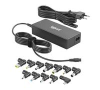 iggual Chargeur universel portable - Chargeur 90 W - CUA-C-12T- 90 W - C - Adaptateur sortie type C et 12 broches DC- Compact - Protection multiple - Compatible avec HP, DELL, ASUS, Acer, etc