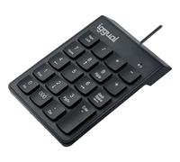 iggual Clavier numérique USB CK-NUM-19T – 19 touches, LED Bloq Num, base antidérapante, Noir