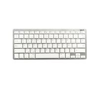 iggual - Clavier - 60% - TKL - sans fil - Bluetooth 3.0 - QWERTY - argent blanc
