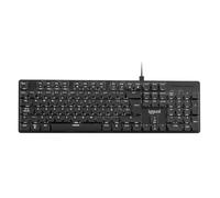 iggual Clavier mécanique pro CK-MECHA-105T, 105 touches, switchs marrons silencieux, LED blanc, noir