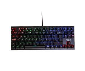 iggual - Clavier TKL Mécanique avec Câble USB | Clavier avec Illumination - Installation Facile - Couleur Noir - Dimensions 35,6x13,6x3,6 cm