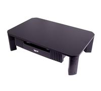 iggual Élévateur de moniteur avec tiroir, support portable et réglable pour bureau, 2 hauteurs (10-13 cm), surface 48 x 30 cm, antidérapant, jusqu'à 20 kg