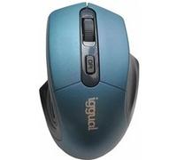 iggual ERGONOMIC-L-1600DPI - Souris - ergonomique - L size - pour droitiers - optique - 4 boutons - sans fil - 2.4 GHz - récepteur sans fil USB - lead blue - boîte de suspension G