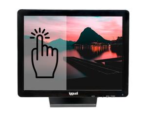 iggual IGG315743 terminal de paiement 43,2 cm (17 ) 1280 x 1024 pixels Écran tactile Noir
