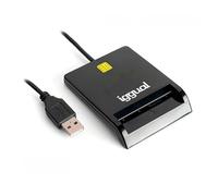 iggual IGG316740 lecteur de carte magnétique USB Noir