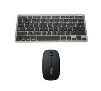 iggual IGG316917+IGG316771 clavier Souris incluse Bluetooth QWERTY Gris