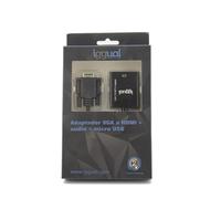 iggual IGG317297 câble vidéo et adaptateur 0,25 m VGA (D-Sub) HDMI Noir