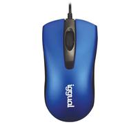 iggual Souris de bureau COM-BUSINESS-1200DPI - Optique filaire USB Type-A 1200 DPI ambidextre bleu