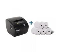 iggual IGG318232+IGG317655 Imprimante avec un port infrarouge 203 x 203 DPI Avec fil Transfert thermique Imprimantes POS