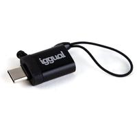 iggual IGG318409 changeur de genre de câble USB C USB-A 3.1 Noir
