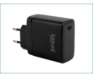 iggual IGG318430 chargeur d'appareils mobiles Téléphone portable, Chargeur électrique, Smartphone, Smartwatch, Tablette Noir Secteur Charge rapide Intérieure