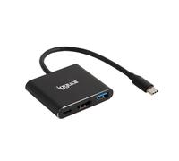 iggual IGG318461 station d'accueil USB 3.2 Gen 1 (3.1 Gen 1) Type-C Noir