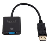 iggual IGG319062 câble vidéo et adaptateur 0,2 m DisplayPort VGA (D-Sub) Noir