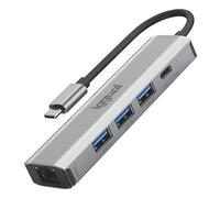 iggual IGG320181 hub & concentrateur USB 3.2 Gen 1 (3.1 Gen 1) Type-A 5000 Mbit/s Gris