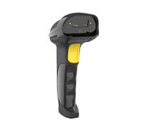 iggual - Lecteur de codes-barres 1D sans fil Bluetooth, WiFi 2,4 G et USB - Scanner laser avec gâchette - Portable, 90 m de portée - 300 Esc/s - Batterie LiPo 800 mAh - Commerces, Frames, Inventaires