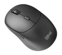 iggual Souris sans fil NANO-OFFICE-6D- 1600 dpi réglables - 6 boutons - Ergonomique pour droitiers - Compact et léger - Nano récepteur USB inclus - Compatible Windows, Mac, Linux et Android - Noir