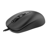 iggual Souris USB OFFICE-ESSENTIAL-4D 2400 dpi - Souris optique ergonomique Ambidextre avec 4 boutons, câble 1,5 m, Plug & Play, compatible Windows Mac Linux Android - Noir