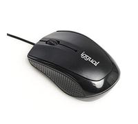 iggual Souris COM-BASIC 800 DPI - Optique USB filaire ergonomique ambidextre Noir
