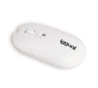 iggual YANG-1600DPI - Souris - optique - 4 boutons - sans fil - Bluetooth 3.0 - blanc - boîte de suspension