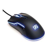 iggual - Souris Gaming avec Câble USB - Illumination LED RGB Multizone - De 800 à 7200 DPI - Couleur Noir - Dimensions 12,6x6,5x3,8 cm