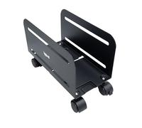 iggual Support unité centrale métal réglable 11,9–20,9 cm avec roulettes 10 kg – Bureau/Gaming
