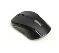 iggual WOM-BASIC-1600DPI - Souris - ergonomique - droitiers et gauchers - optique - 3 boutons - sans fil - 2.4 GHz - récepteur sans fil USB - noir - boîte de suspension