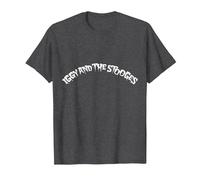 Iggy and The Stooges Drip Logo Officially Licensed T-Shirt, Homme, Chiné Foncé, L