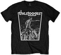 Iggy Pop and The Stooges Live Punk Gig Tee T Shirt Mens Unisex T-Shirts à Manches Courtes(Large)
