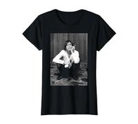 Iggy Pop of The Stooges Friars Aylesbury par Virginia Turbett T-Shirt, Femme, Noir, S