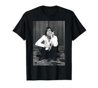 Iggy Pop of The Stooges Friars Aylesbury par Virginia Turbett T-Shirt, Homme, Noir, 3XL