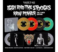 Iggy Pop - Third Man Records Vault #62, Iggy and the Stooges Raw Power 7-inch Vinyl Box Set, Silver Foil Slipcase with Embroidered Patch